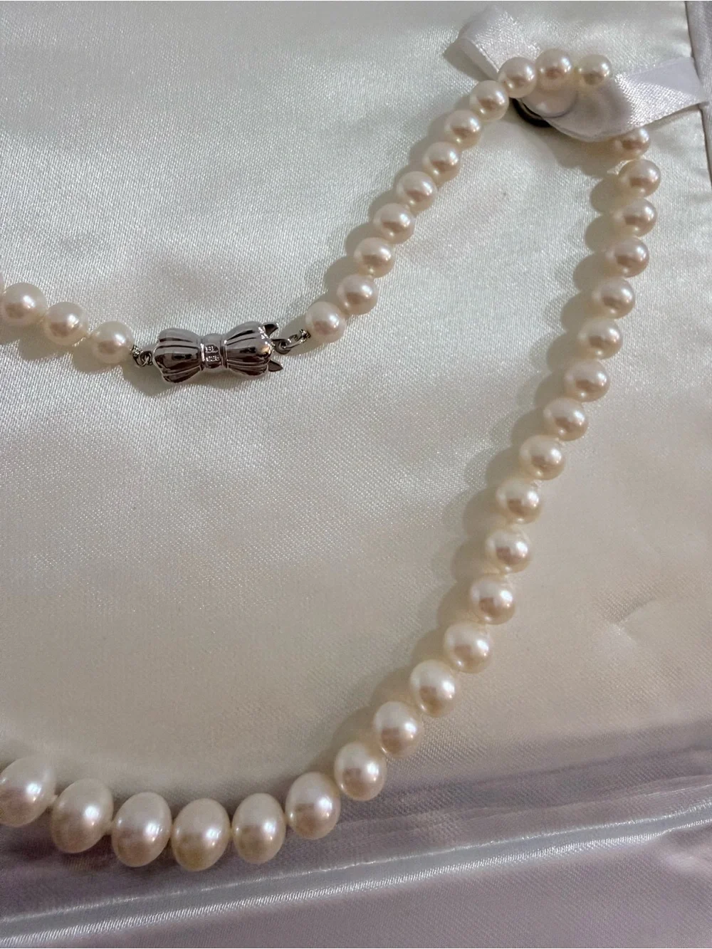 MIKIMOTO SEA MAGIC BLUE LAGOON PEARL NECKLACE!!!! GRADUATED RARE